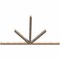 Ekena Millwork Saratoga Smooth Timber Gable Bracket, Douglas Fir, 108"W x 68"H x 3 1/2"D x 3 1/2"F, 15/12 Pitch GBW108X68X0404SAR00SDF - alternate 3